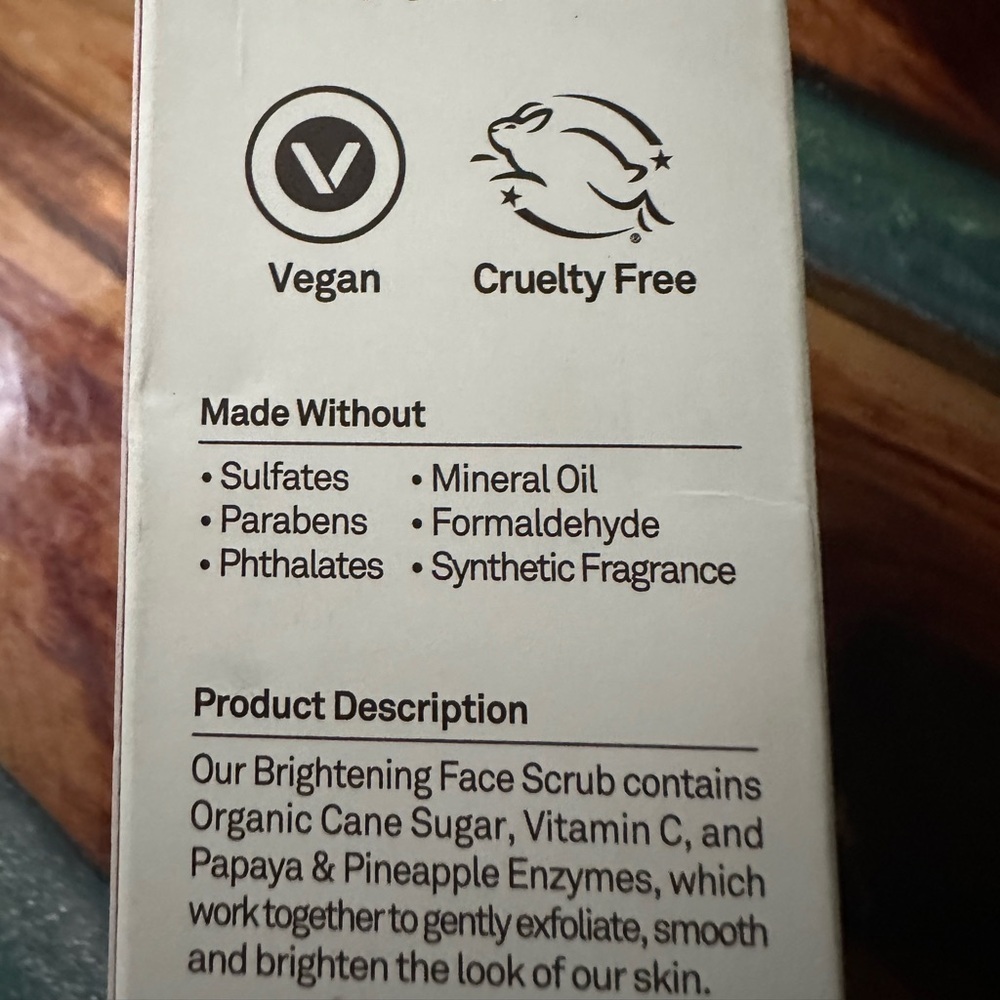 Face scrub exfoliating and smoothing. Two containers - Picture 4 of 4